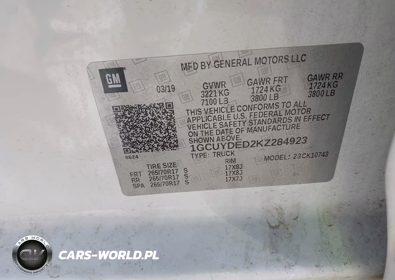 2019 Chevrolet Silverado 1500 Lt VIN:1GCUYDED2KZ284923 - 9