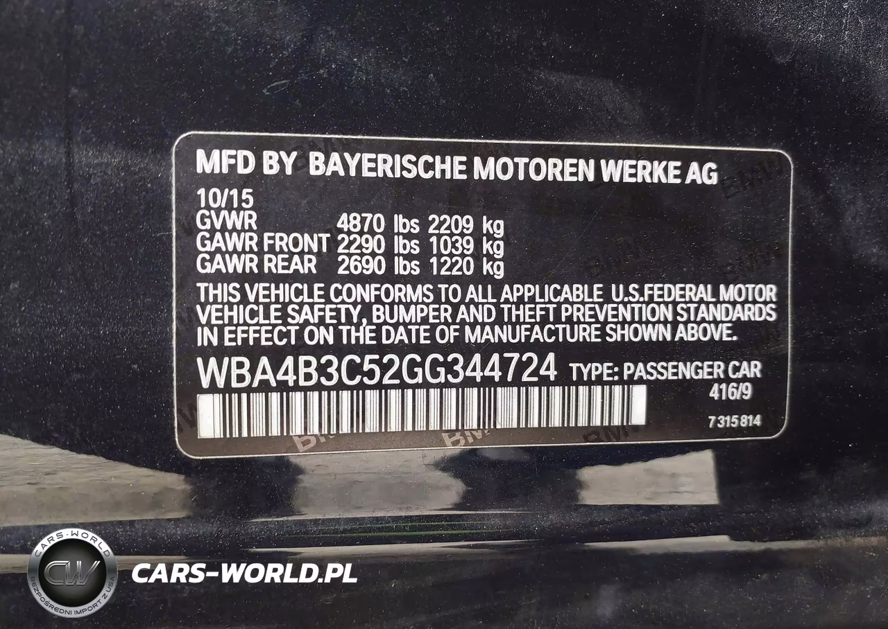 2016 BMW 435I Gran Coupe xDrive VIN:WBA4B3C52GG344724 - 9