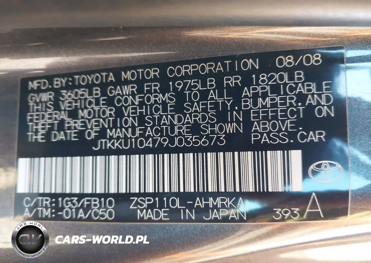 2009 Scion Xd VIN:JTKKU10479J035673 - 9