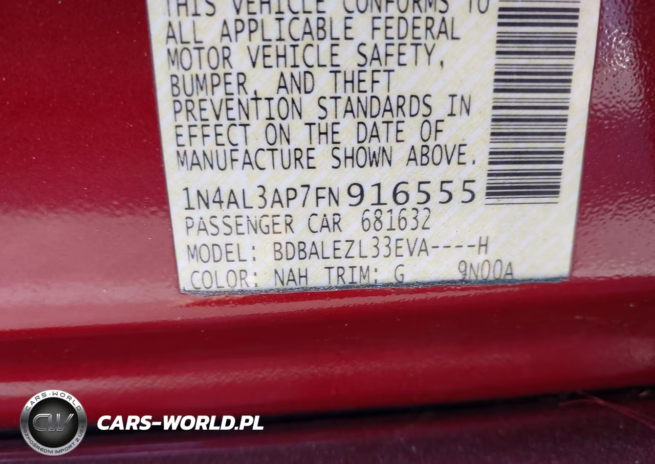 2015 Nissan Altima 2.5 S VIN:1N4AL3AP7FN916555 - 9