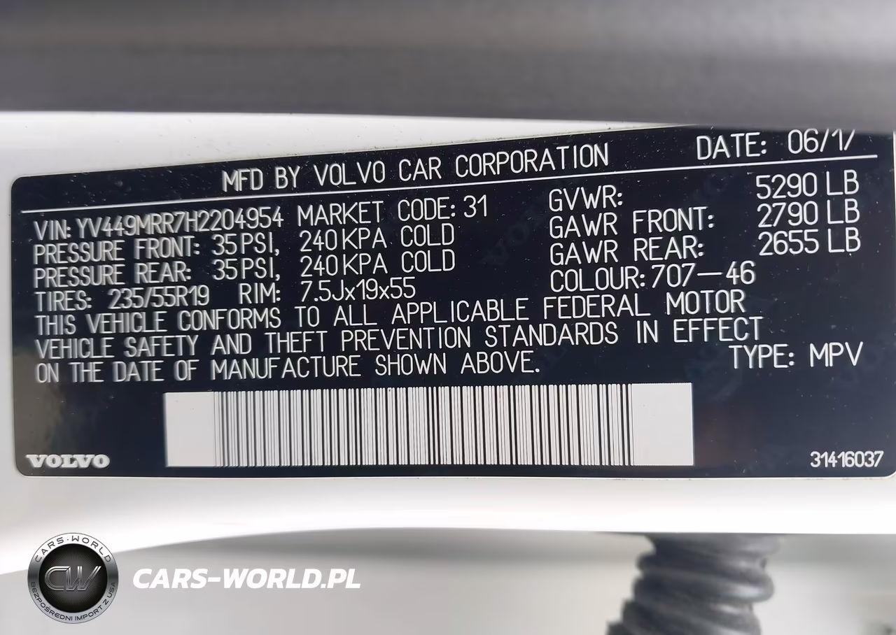 2017 Volvo Xc60 T6 Dynamic VIN:YV449MRR7H2204954 - 9