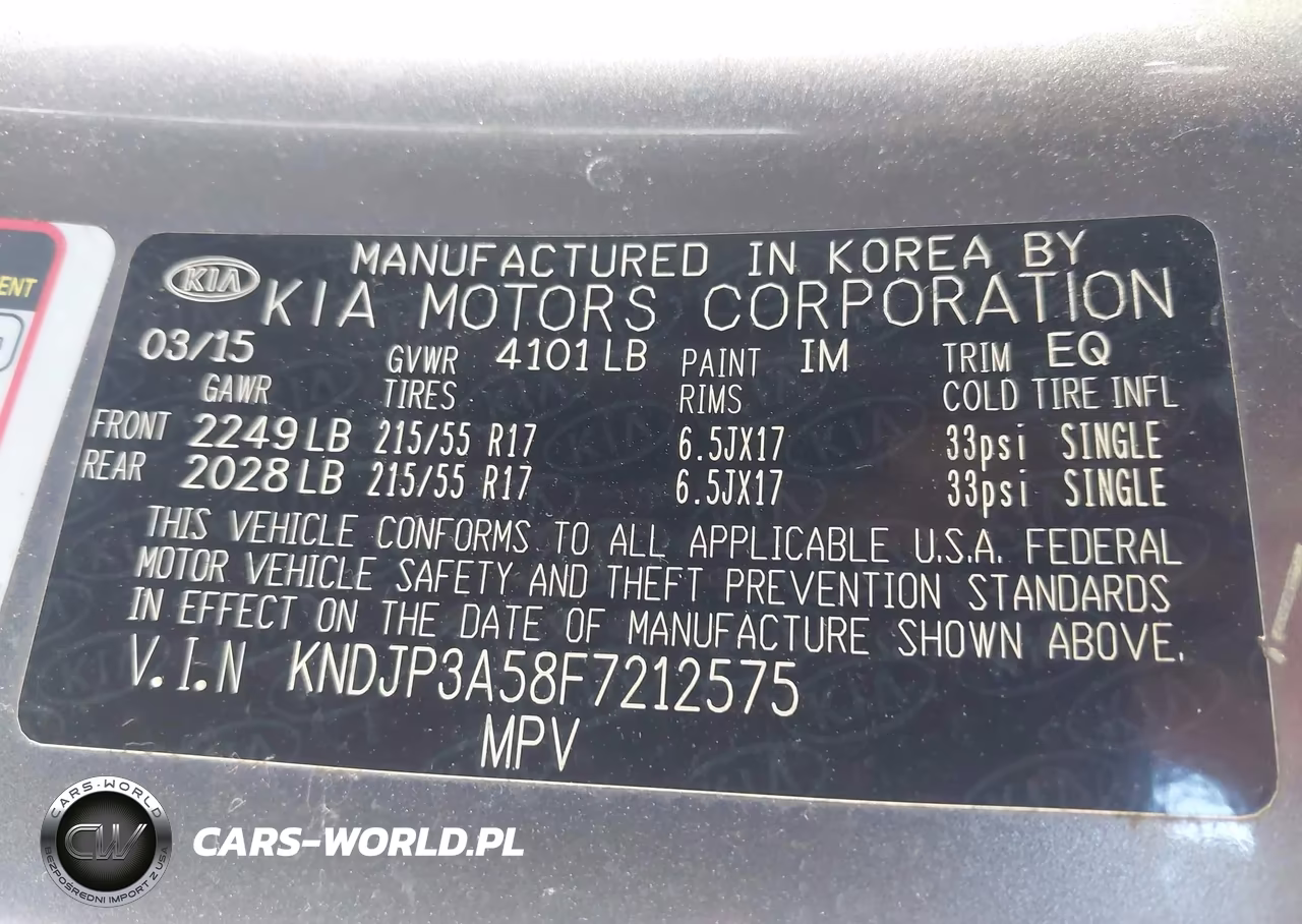 2015 Kia Soul + VIN:KNDJP3A58F7212575 - 9
