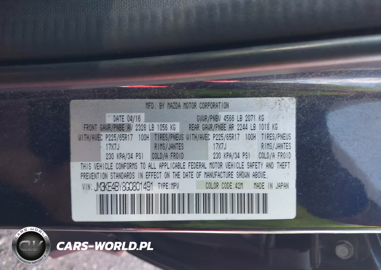 2016 Mazda Cx-5 Sport VIN:JM3KE4BY8G0801491 - 9