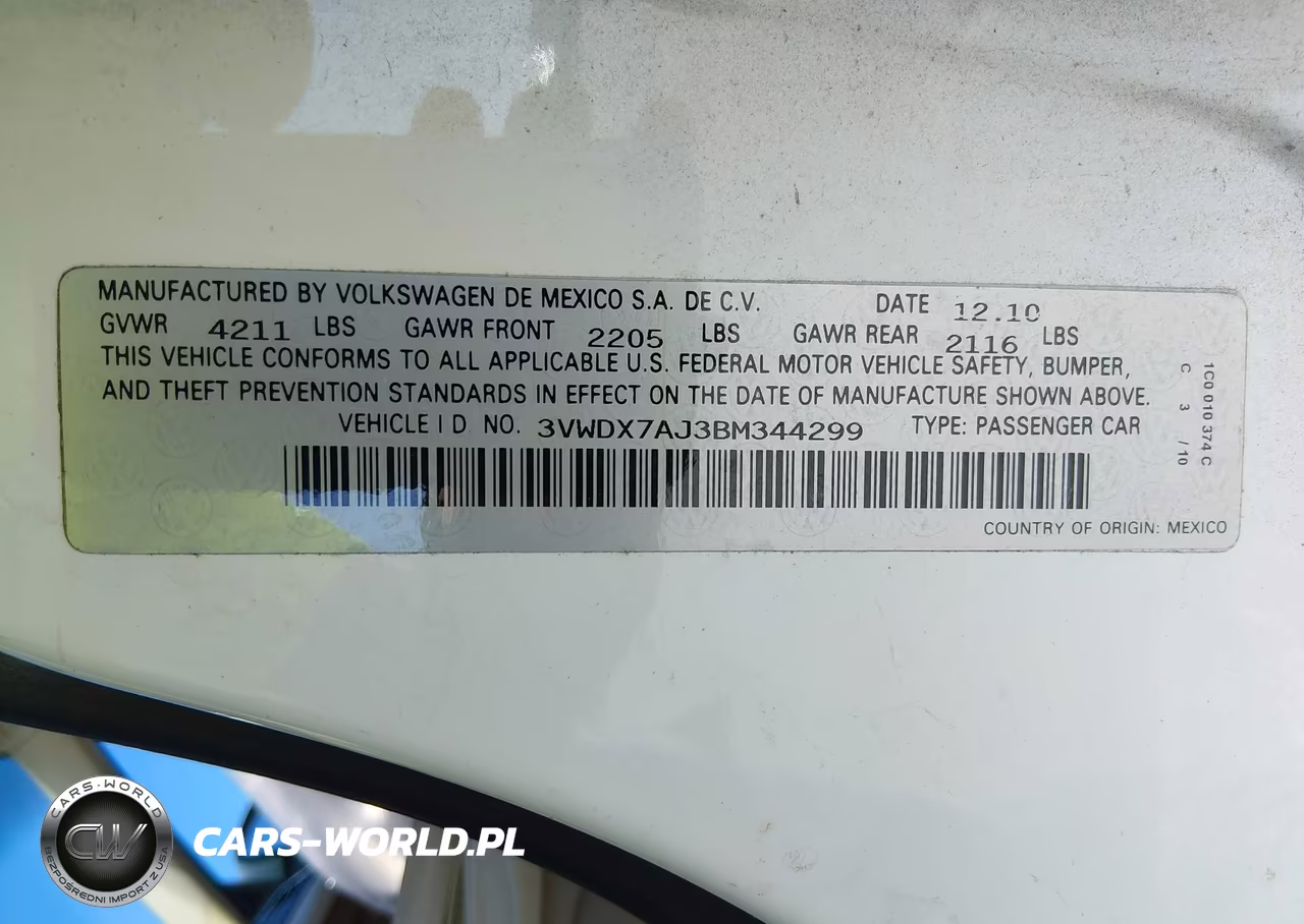 2011 Volkswagen Jetta 2.5L Se VIN:3VWDX7AJ3BM344299 - 9