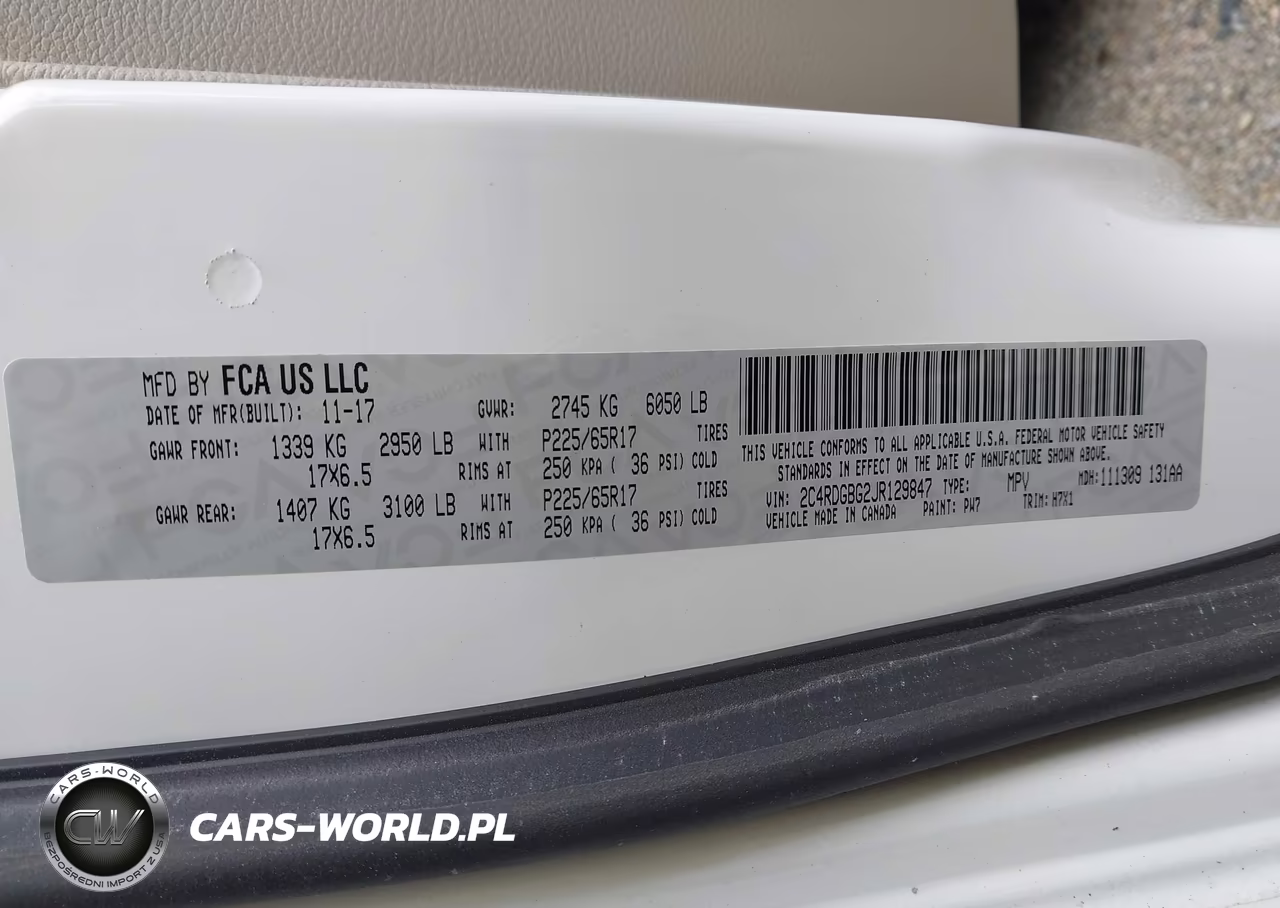 2018 Dodge Grand Caravan Se VIN:2C4RDGBG2JR129847 - 9