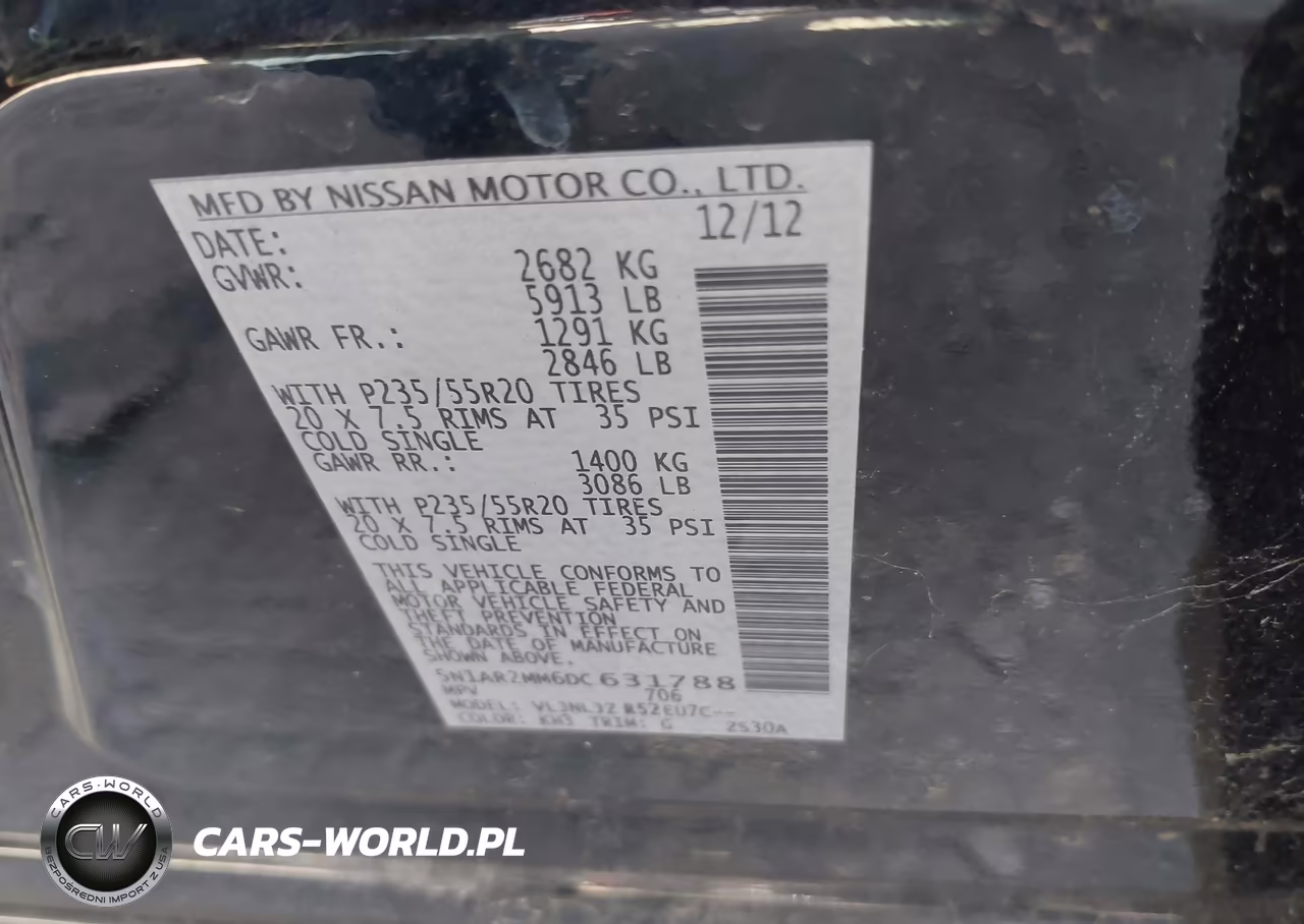 2013 Nissan Pathfinder Platinum VIN:5N1AR2MM6DC631788 - 9