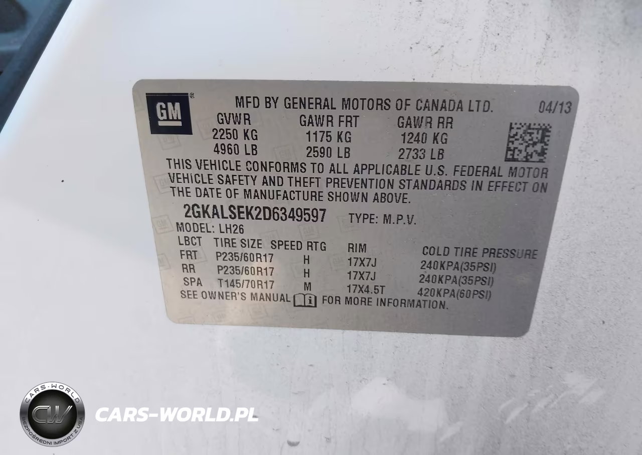 2013 GMC Terrain Sle-2 VIN:2GKALSEK2D6349597 - 9