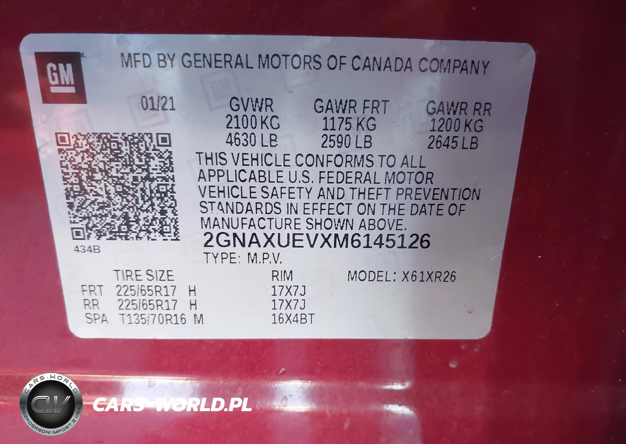 2021 Chevrolet Equinox Awd Lt VIN:2GNAXUEVXM6145126 - 9