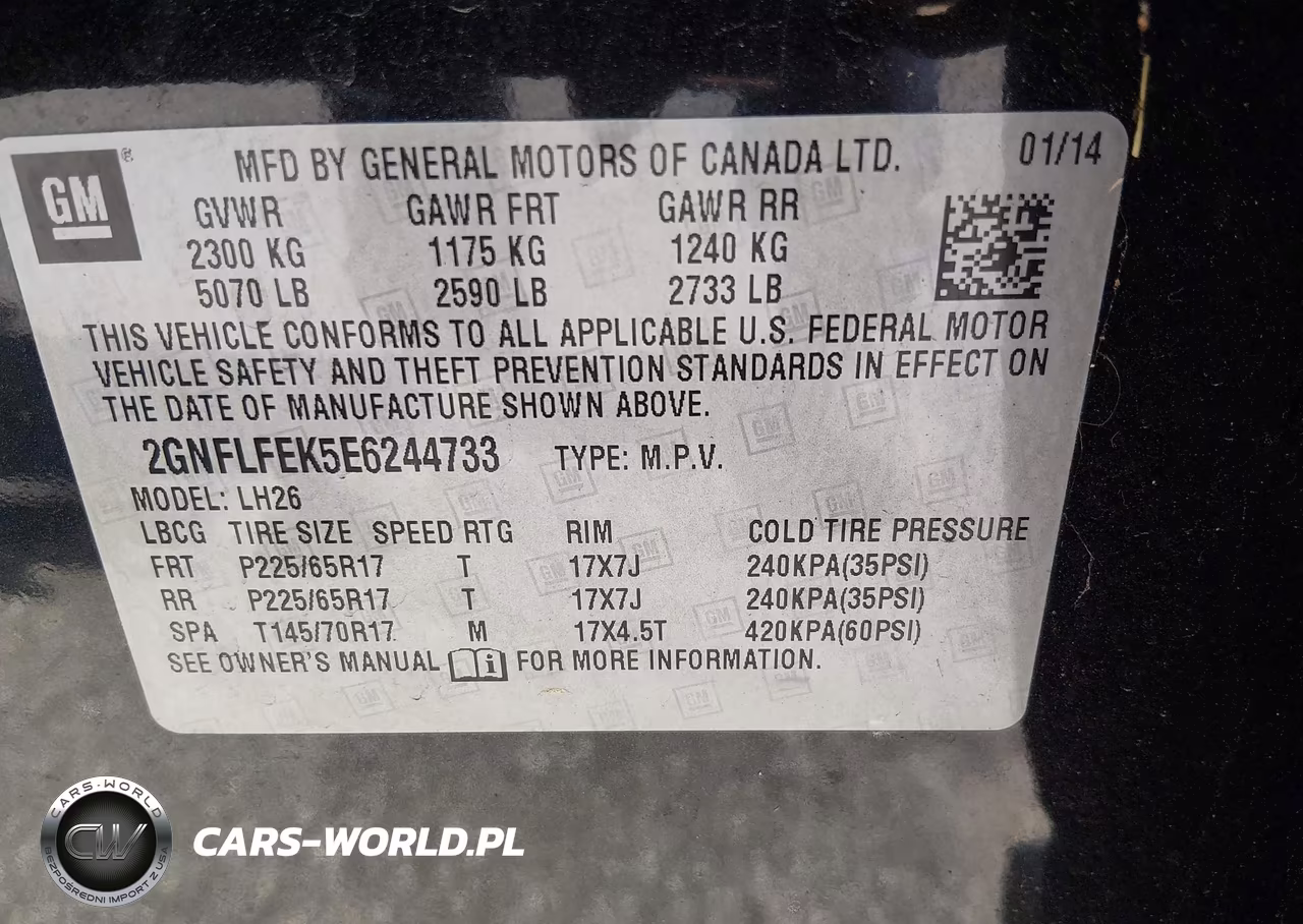2014 Chevrolet Equinox 1Lt VIN:2GNFLFEK5E6244733 - 9