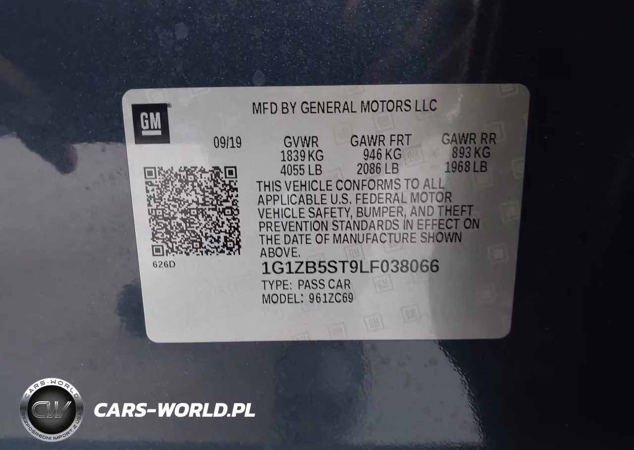 2020 Chevrolet Malibu Fwd Ls VIN:1G1ZB5ST9LF038066 - 9