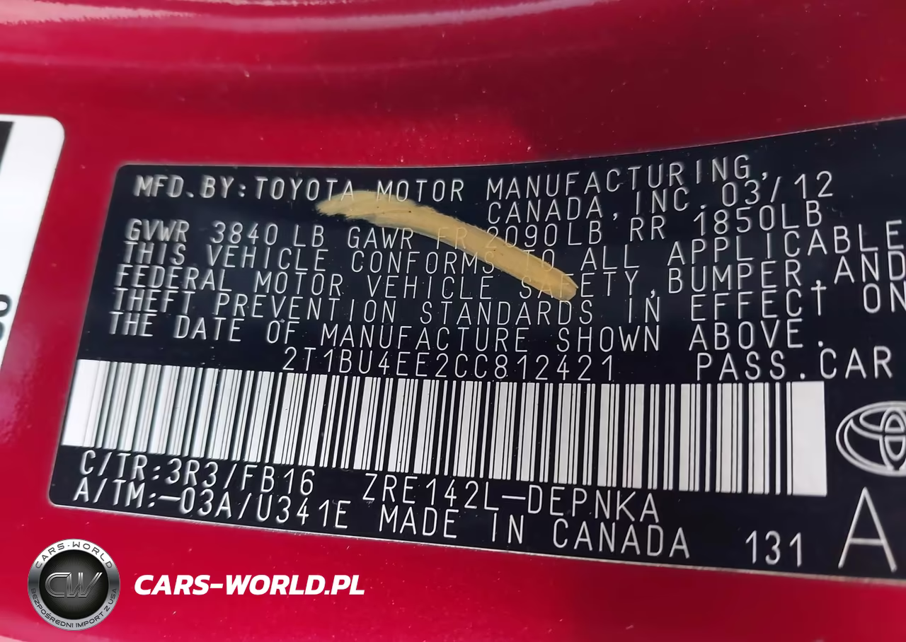 2012 Toyota Corolla Le VIN:2T1BU4EE2CC812421 - 9