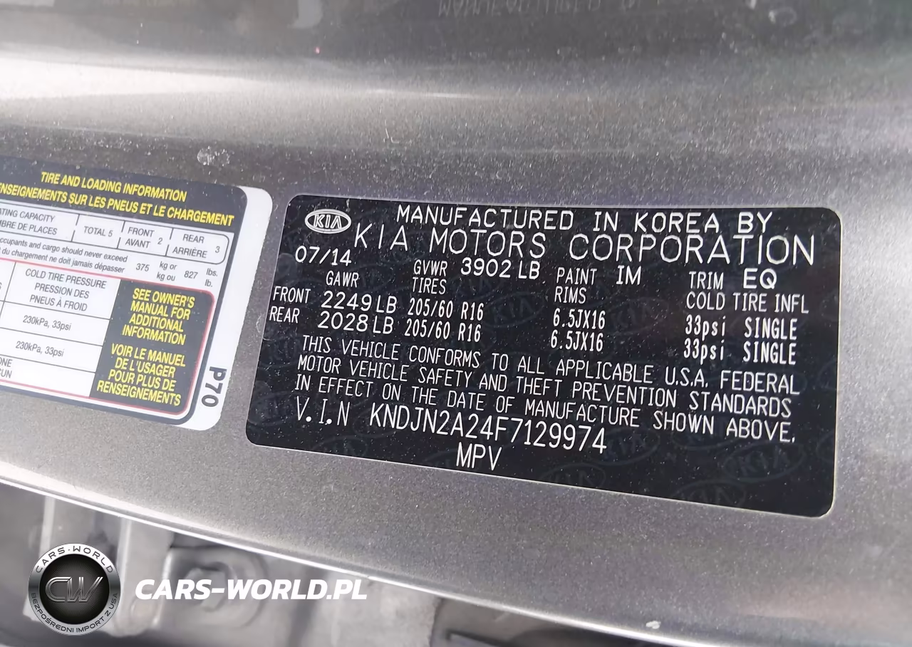 2015 Kia Soul VIN:KNDJN2A24F7129974 - 9