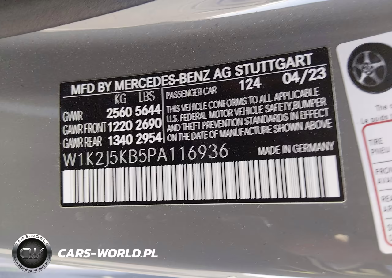 2023 Mercedes-Benz Cls 450 Coupe VIN:W1K2J5KB5PA116936 - 9
