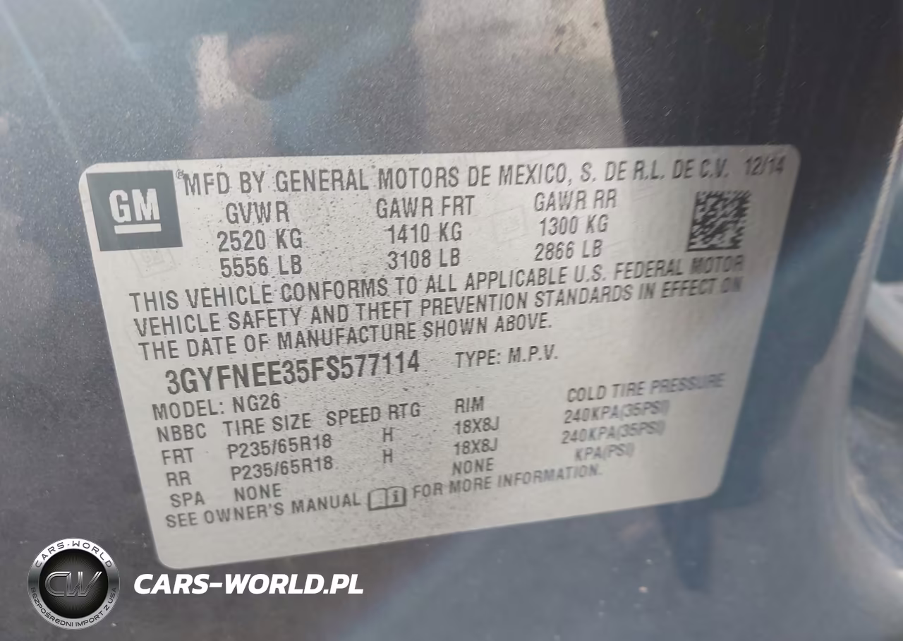 2015 Cadillac Srx Luxury Collection VIN:3GYFNEE35FS577114 - 9