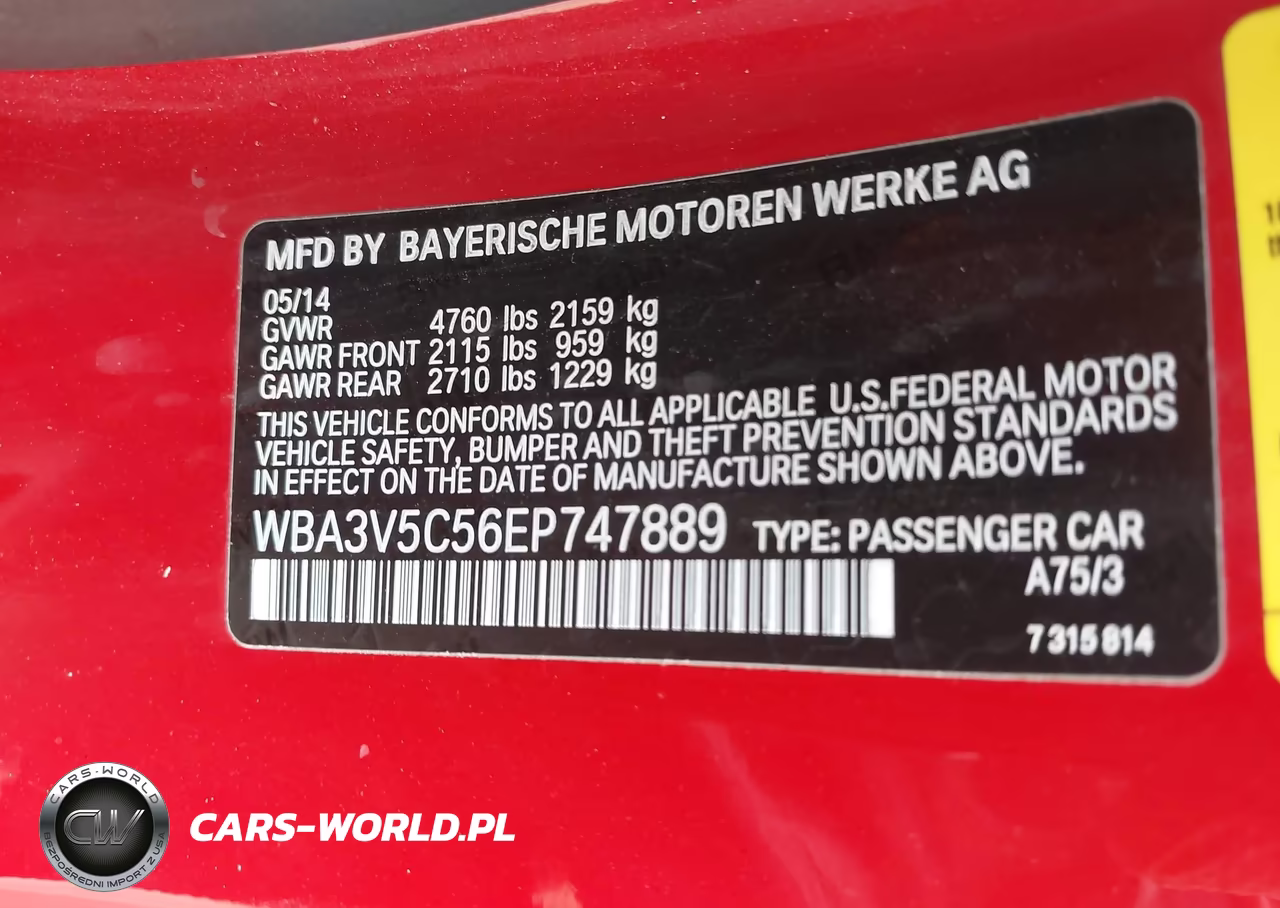 2014 BMW 428I VIN:WBA3V5C56EP747889 - 9