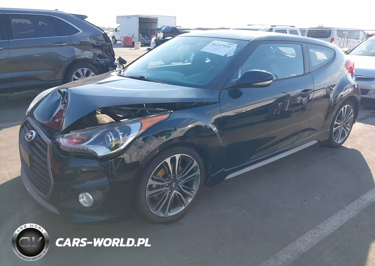 2016 Hyundai Veloster Turbo VIN:KMHTC6AE5GU281566 - 2