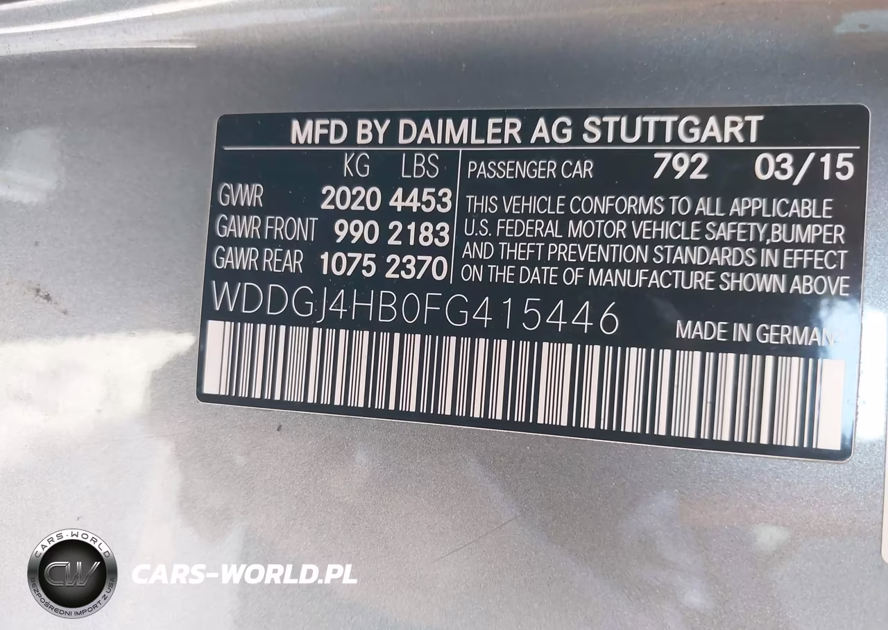 2015 Mercedes-Benz C 250 VIN:WDDGJ4HB0FG415446 - 9