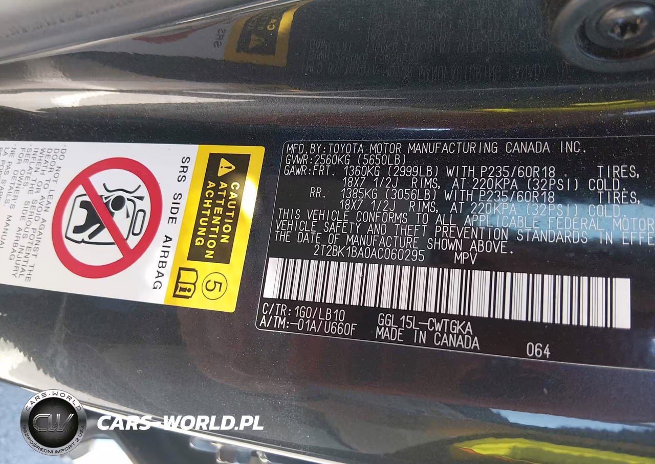 2010 Lexus Rx 350 VIN:2T2BK1BA0AC060295 - 9
