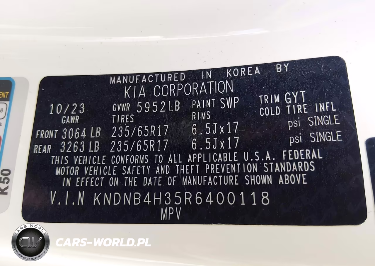 2024 Kia Carnival Mpv Lx Seat Package VIN:KNDNB4H35R6400118 - 9