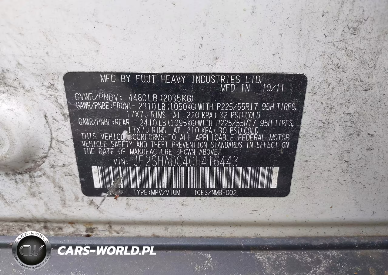 2012 Subaru Forester 2.5X Premium VIN:JF2SHADC4CH416443 - 9