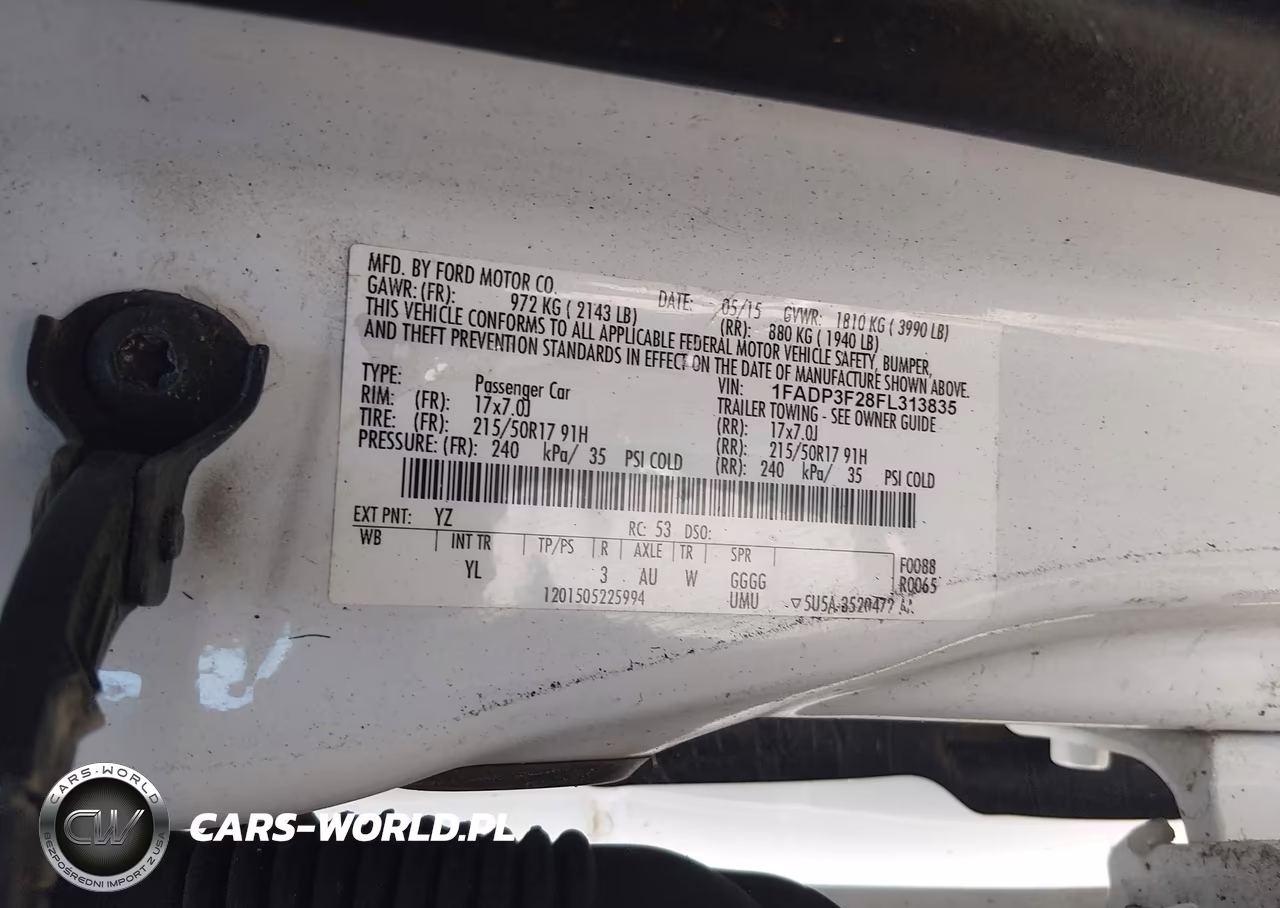 2015 Ford Focus Se VIN:1FADP3F28FL313835 - 9