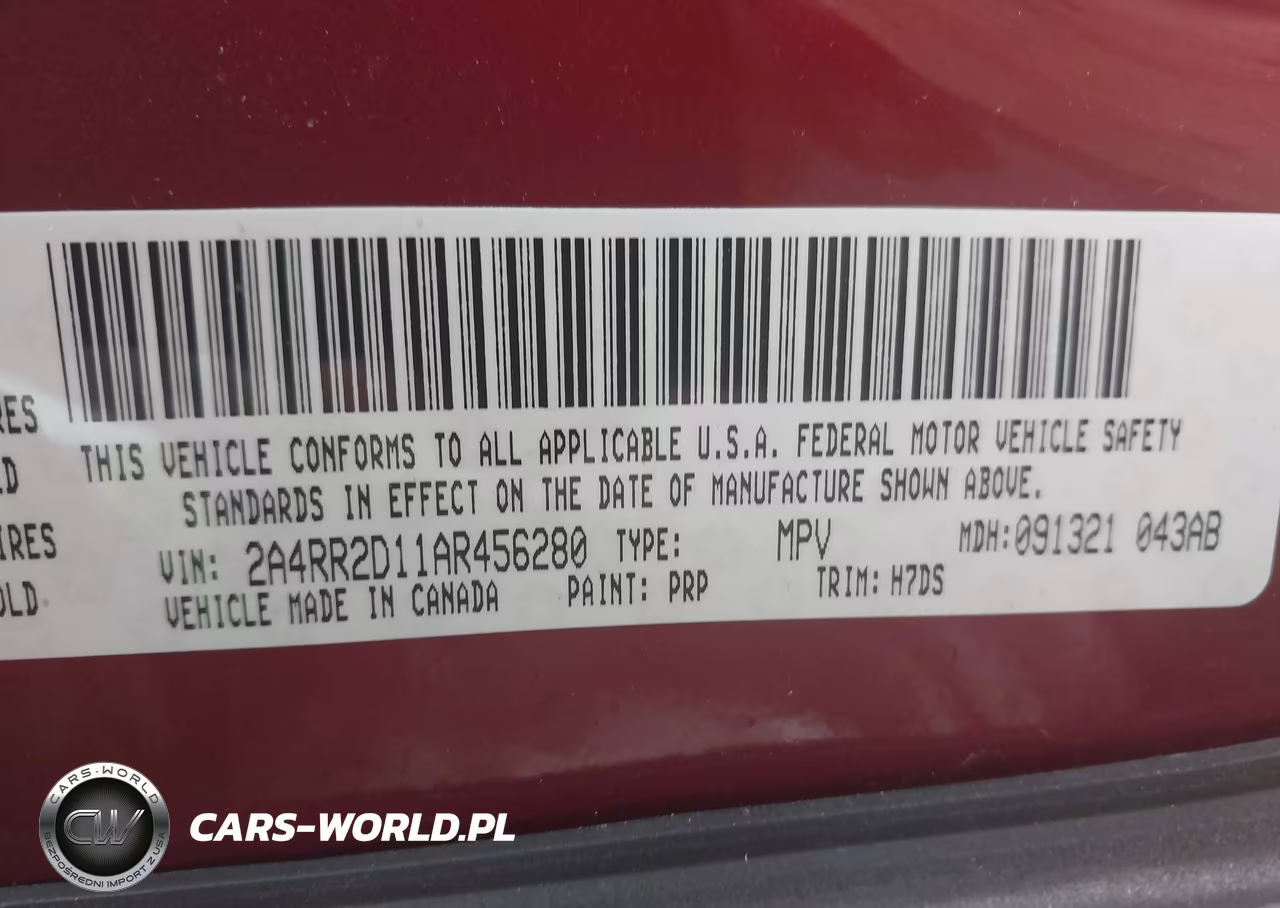 2010 Chrysler Town & Country New Lx VIN:2A4RR2D11AR456280 - 9