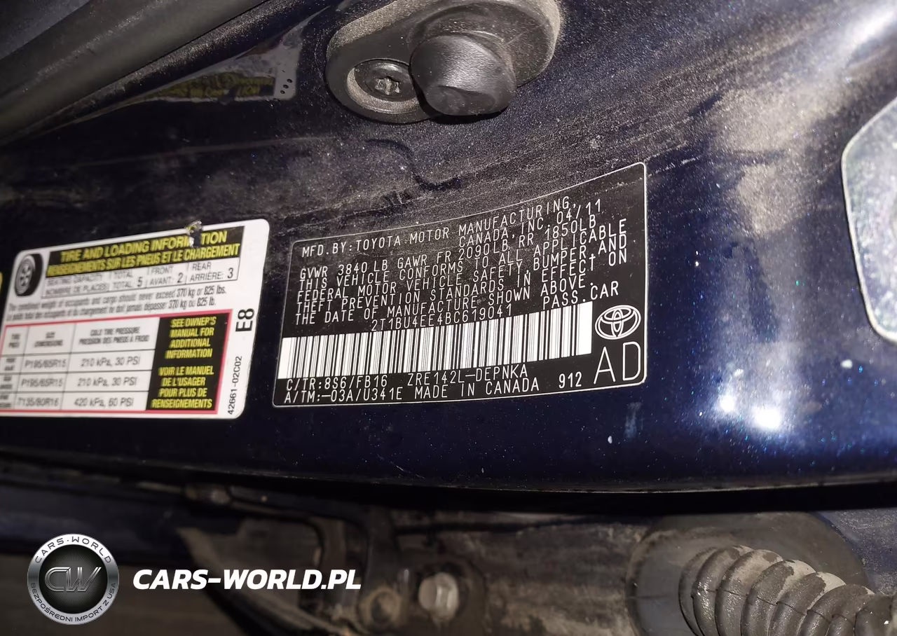 2011 Toyota Corolla Le VIN:2T1BU4EE4BC619041 - 9