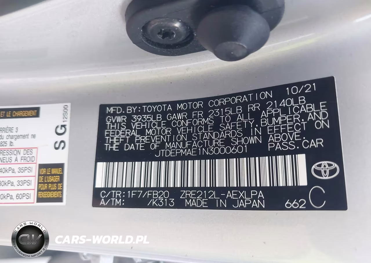 2022 Toyota Corolla Le VIN:JTDEPMAE1N3000601 - 9