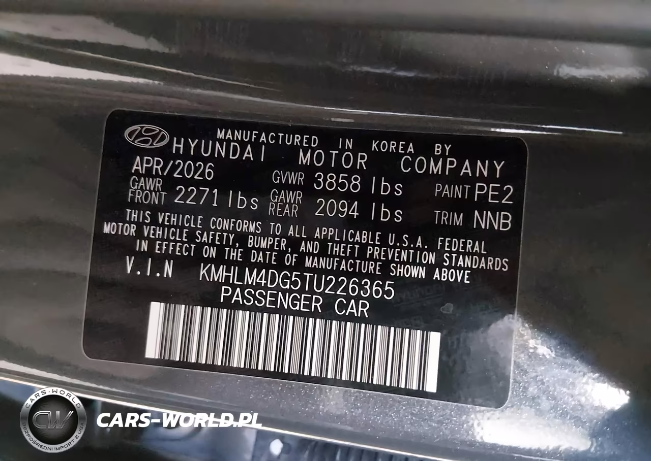 2026 Hyundai Elantra Sel Sport VIN:KMHLM4DG5TU226365 - 9