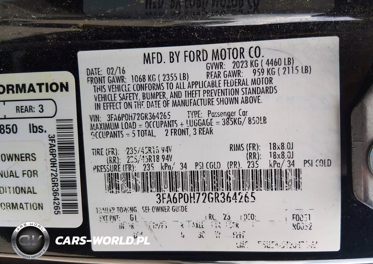 2016 Ford Fusion Se VIN:3FA6P0H72GR364265 - 9