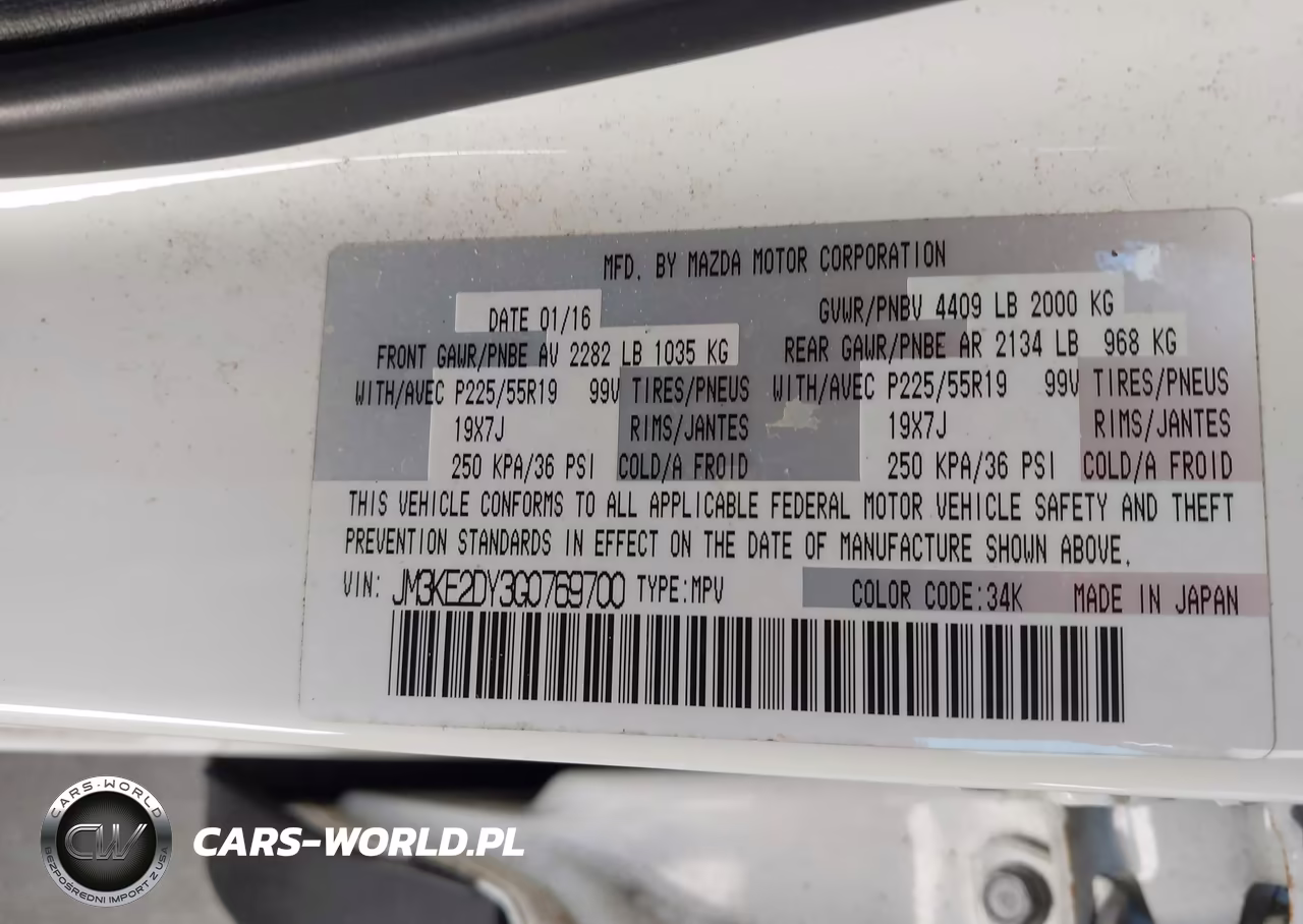 2016 Mazda Cx-5 Grand Touring VIN:JM3KE2DY3G0769700 - 9
