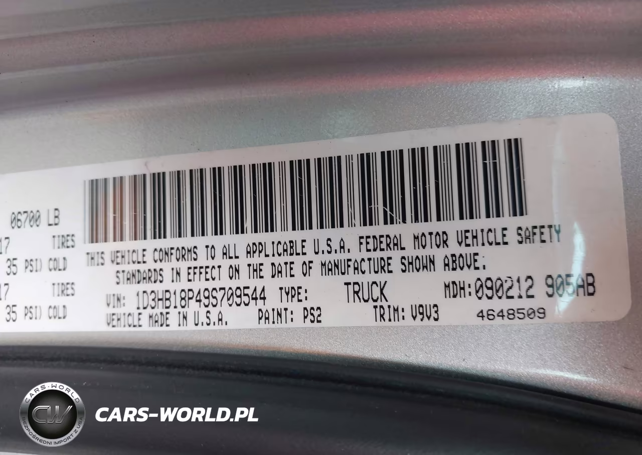 2009 Dodge Ram 1500 Slt VIN:1D3HB18P49S709544 - 9