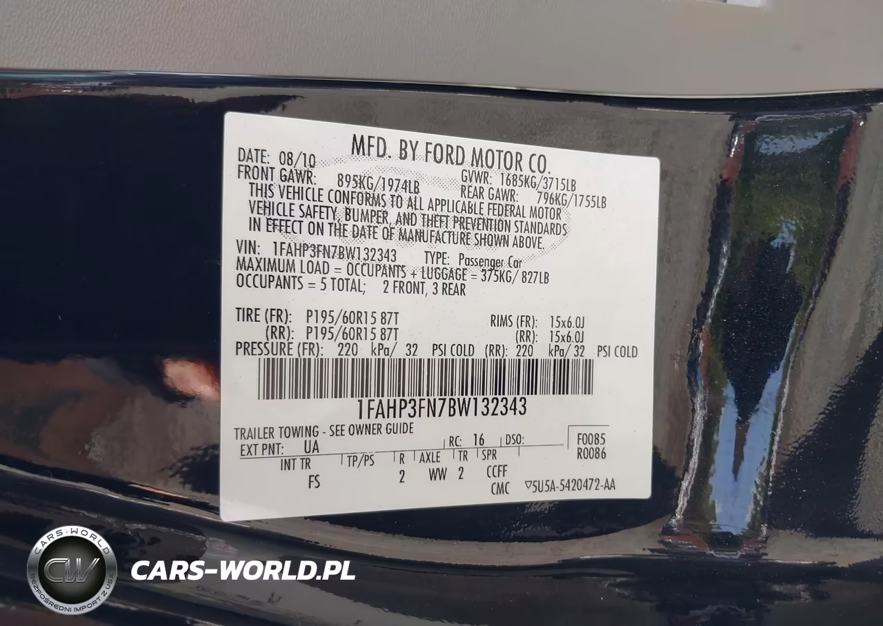 2011 Ford Focus Se VIN:1FAHP3FN7BW132343 - 9