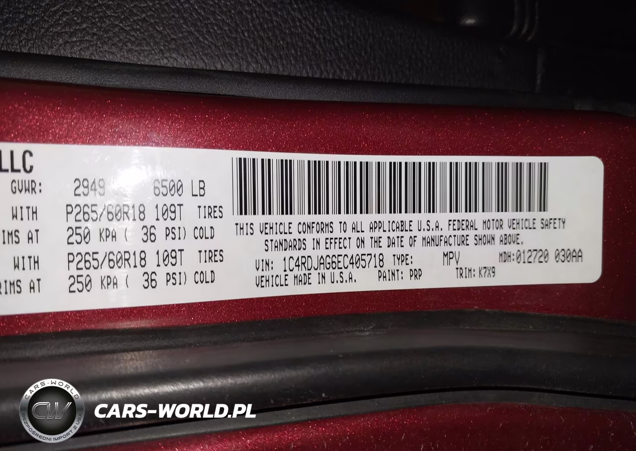 2014 Dodge Durango Sxt VIN:1C4RDJAG6EC405718 - 9