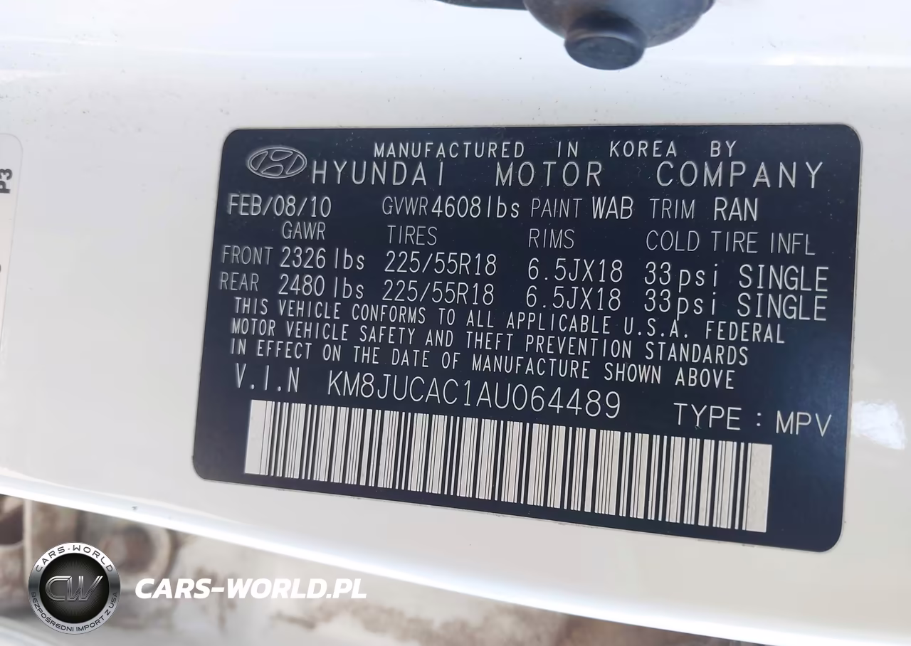 2010 Hyundai Tucson Limited VIN:KM8JUCAC1AU064489 - 9