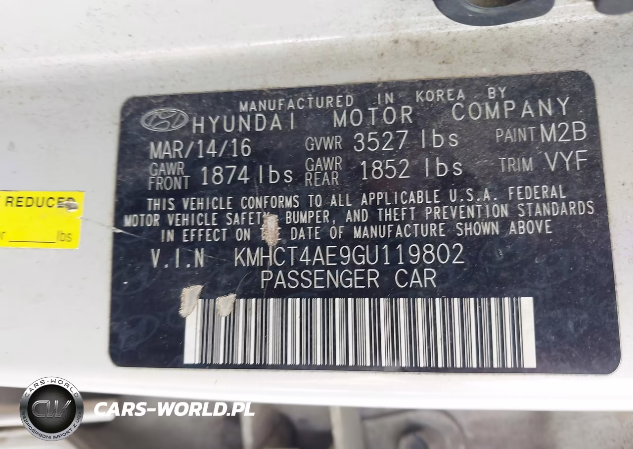 2016 Hyundai Accent Se VIN:KMHCT4AE9GU119802 - 9