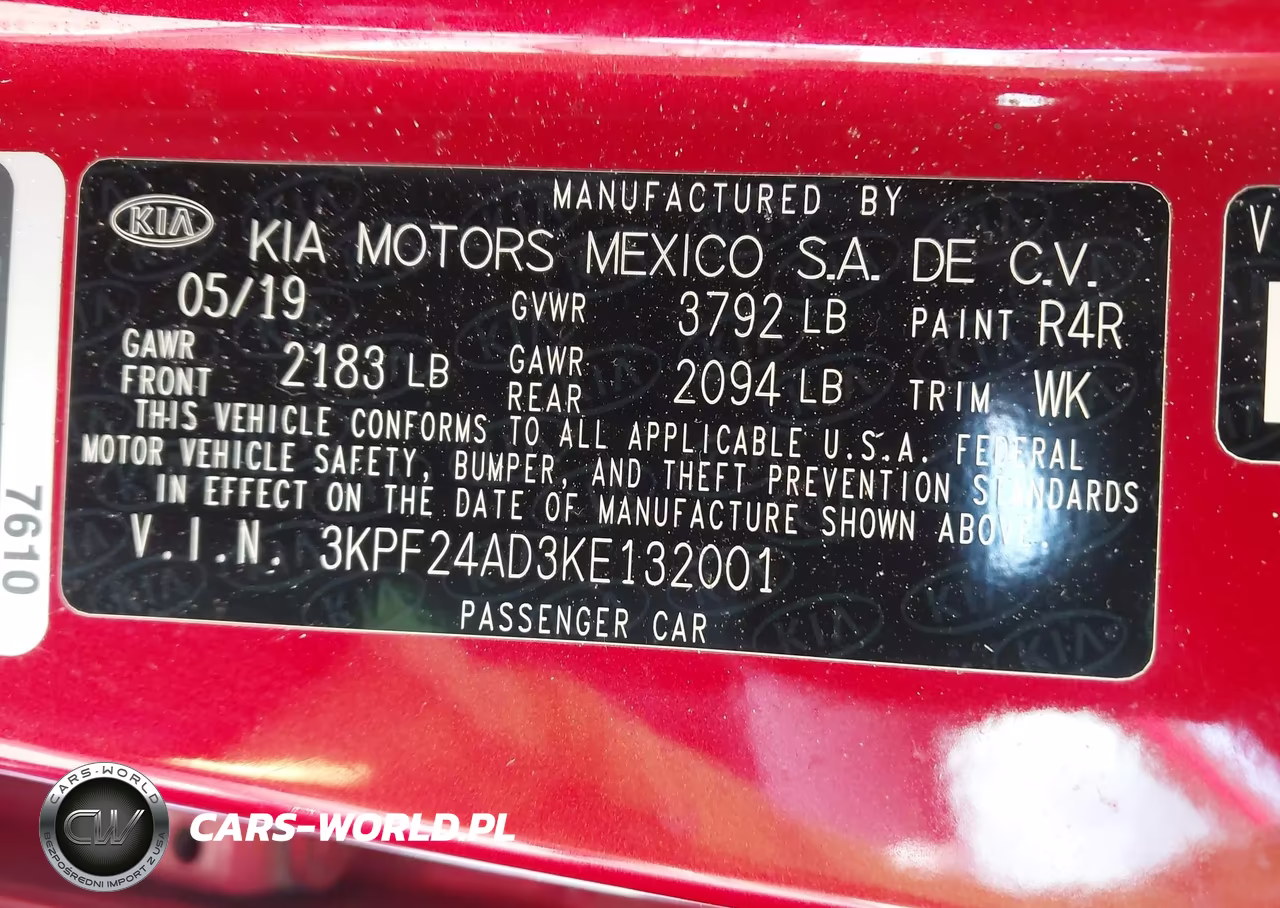 2019 Kia Forte Lxs VIN:3KPF24AD3KE132001 - 9