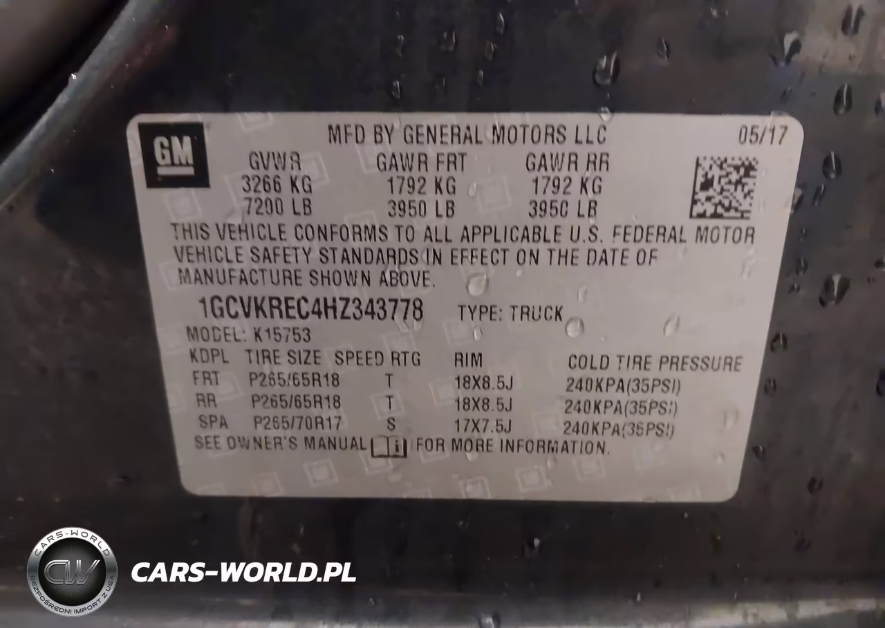 2017 Chevrolet Silverado 1500 1Lt VIN:1GCVKREC4HZ343778 - 9