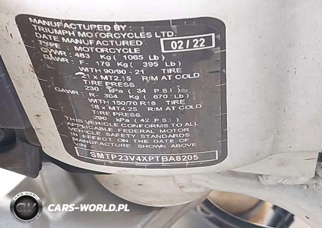 2023 Triumph Motorcycle Tiger 1200 Rally Explorer VIN:SMTP23V4XPTBA8205 - 10