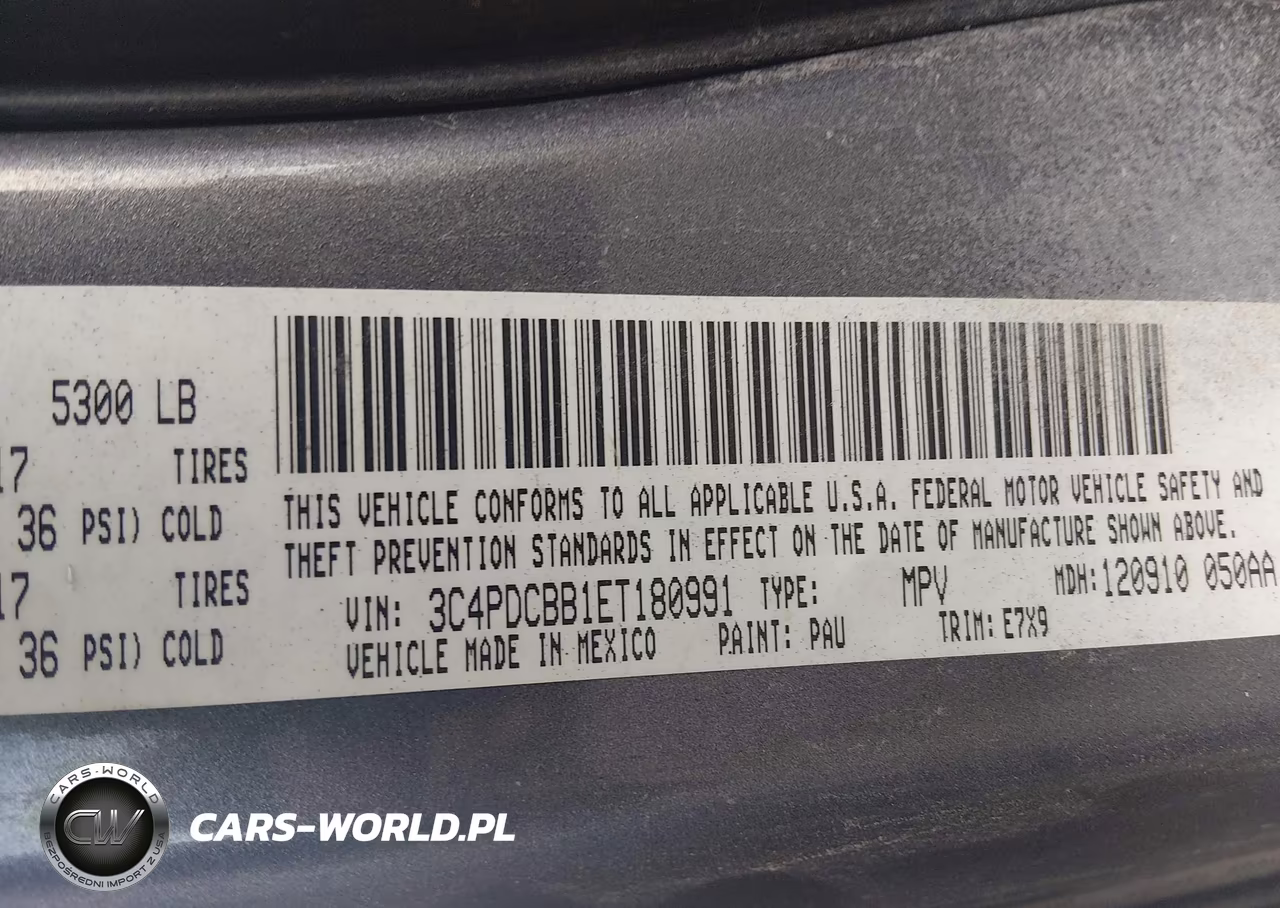 2014 Dodge Journey Sxt VIN:3C4PDCBB1ET180991 - 9