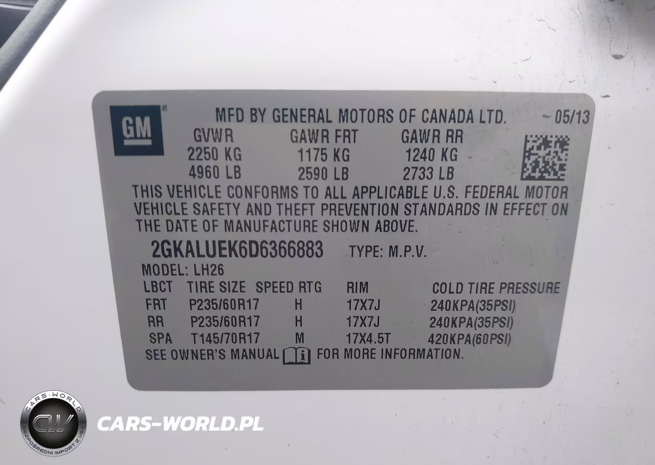 2013 GMC Terrain Slt-1 VIN:2GKALUEK6D6366883 - 9