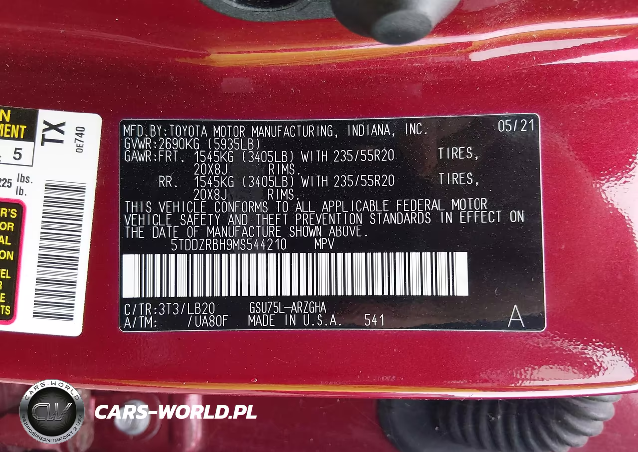 2021 Toyota Highlander Limited VIN:5TDDZRBH9MS544210 - 9