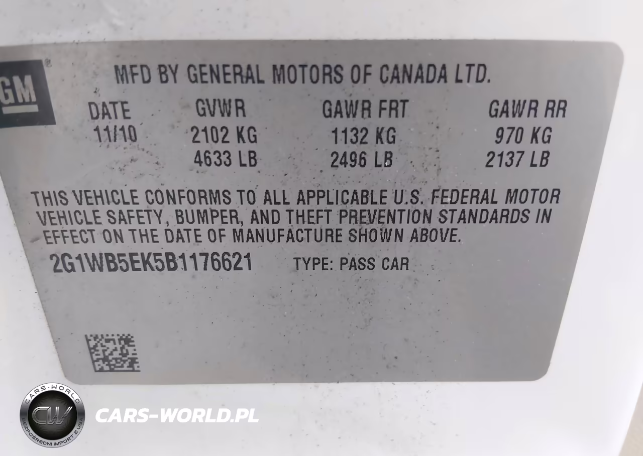 2011 Chevrolet Impala Lt VIN:2G1WB5EK5B1176621 - 9