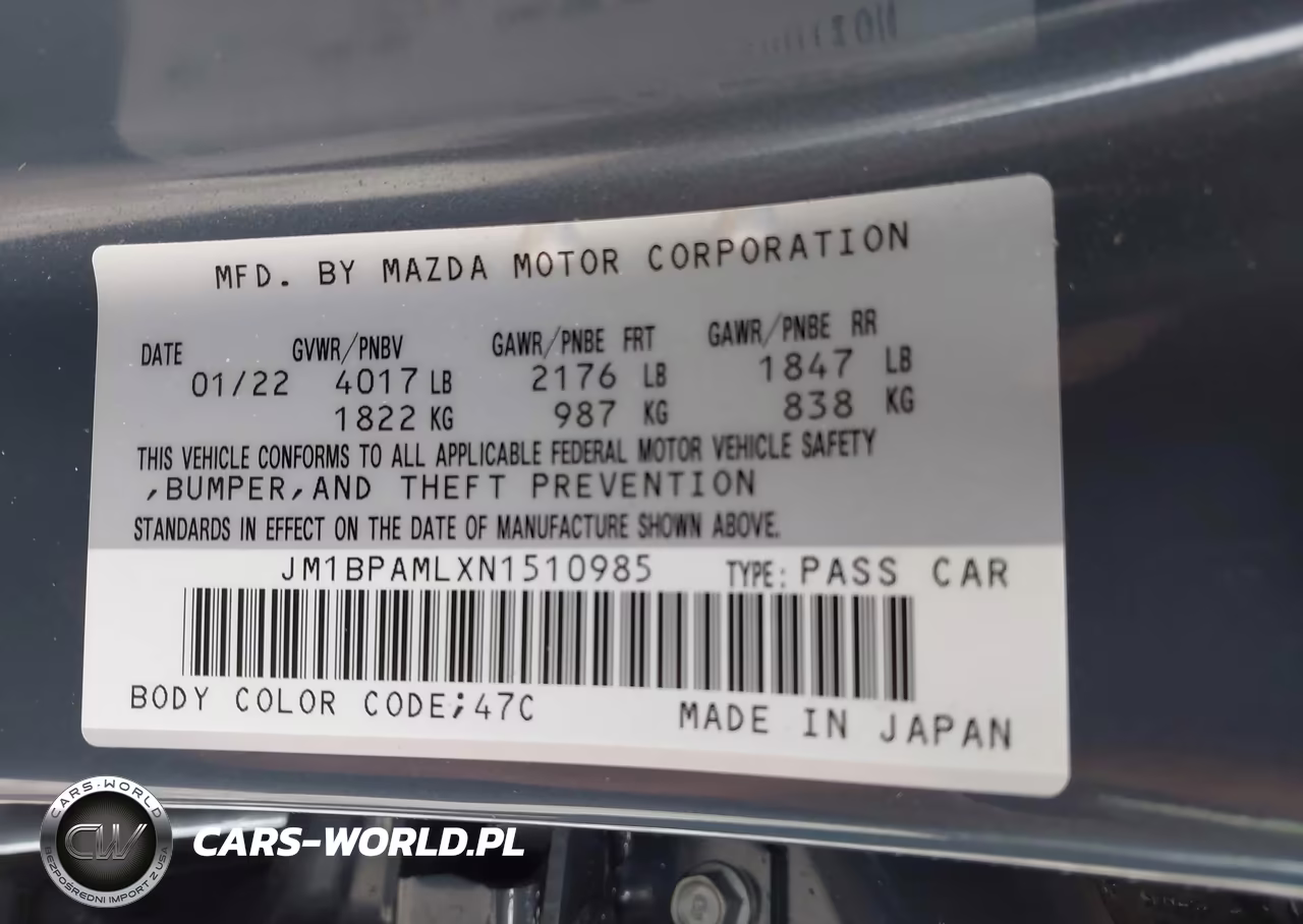 2022 Mazda Mazda3 Premium VIN:JM1BPAMLXN1510985 - 9
