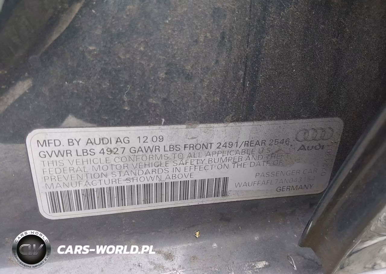 2010 Audi A4 2.0T Premium VIN:WAUFFAFL7AN043154 - 9