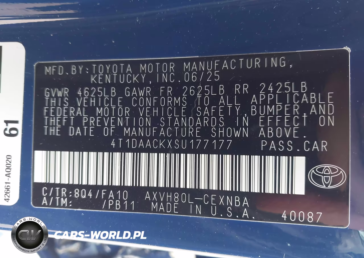 2025 Toyota Camry Le VIN:4T1DAACKXSU177177 - 9