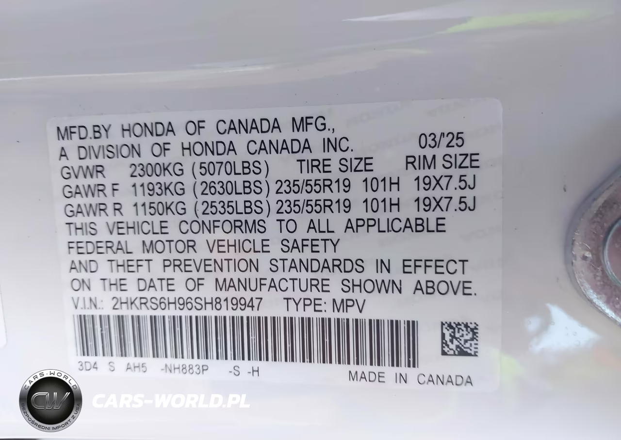 2025 Honda Cr-V Hybrid Sport Touring VIN:2HKRS6H96SH819947 - 9