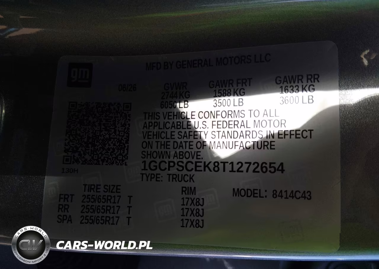 2026 Chevrolet Colorado Lt, Rwd VIN:1GCPSCEK8T1272654 - 9