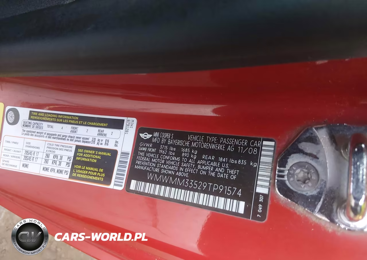 2009 Mini Cooper S Clubman VIN:WMWMM33529TP91574 - 9