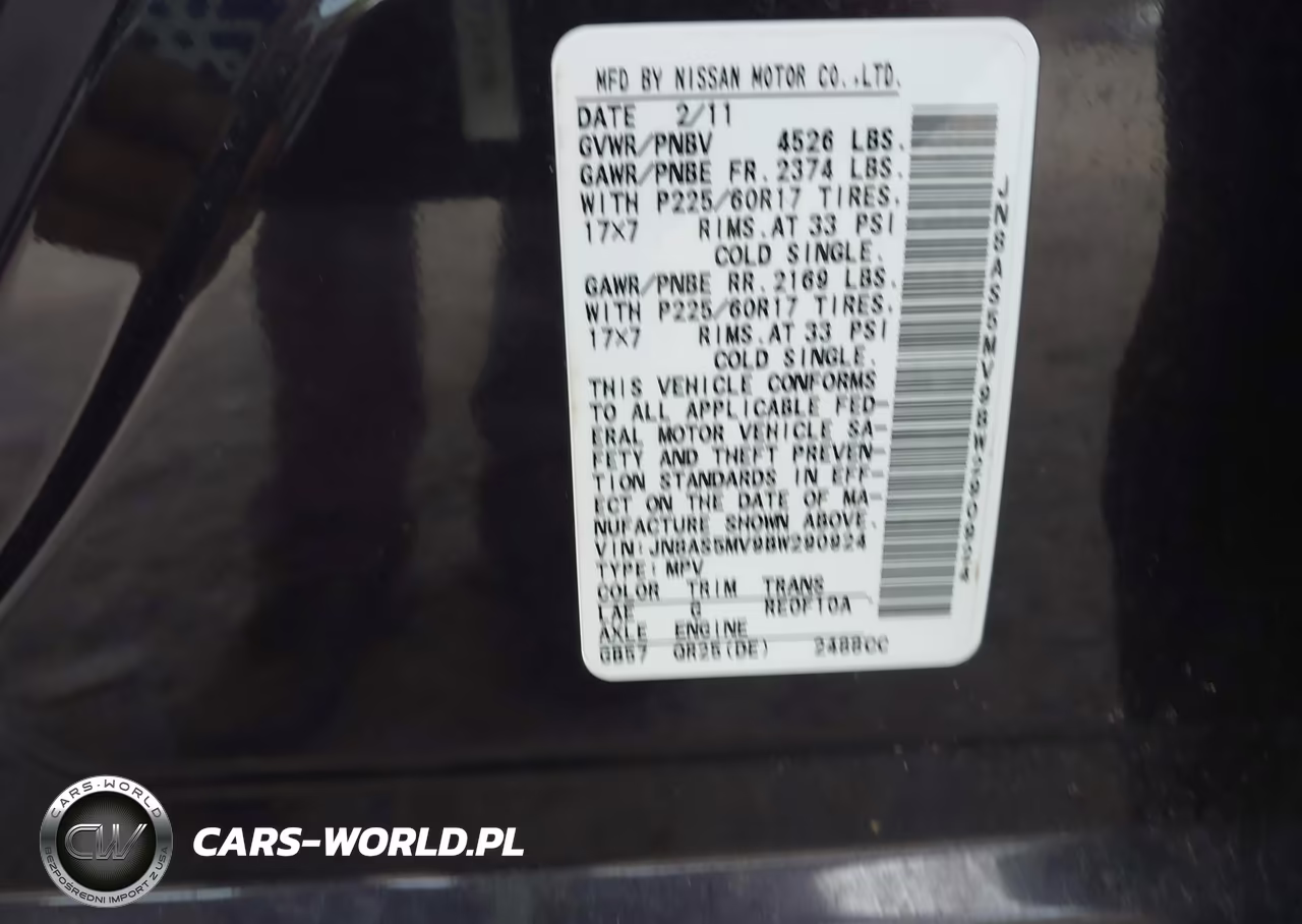 2011 Nissan Rogue Sv VIN:JN8AS5MV9BW290924 - 9